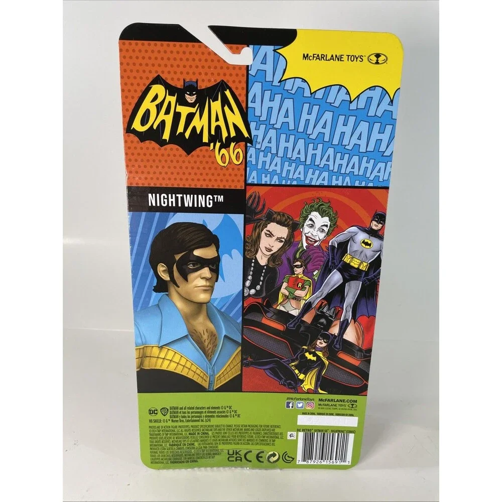 Nightwing Action Figure - Batman '66, DC Retro, McFarlane Toys, New/Box Wear